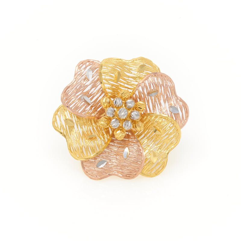 22K Tri-Color Turkish Ring