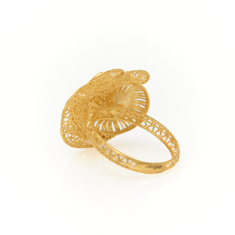 22K Turkish Spiral Ring