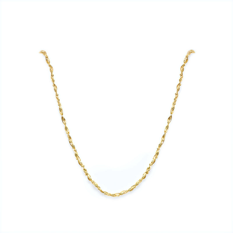 22K YELLOW GOLD LUSTROUS NECKLACE