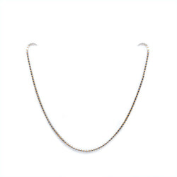 22K WHITE AND YELLOW GOLD SLEEK NECKLACE