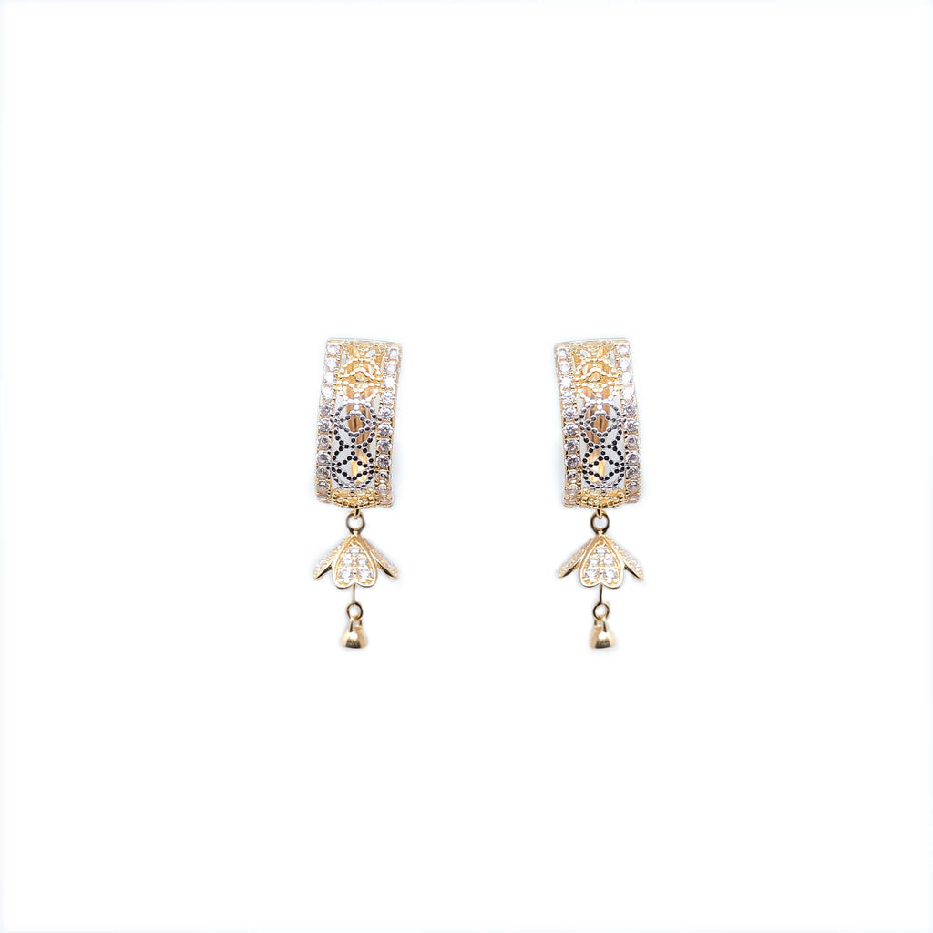 14k Gold Earrings, Traditional Croatian Gold Filigree Earrings, Dubrov –  CroatianJewelryCraft