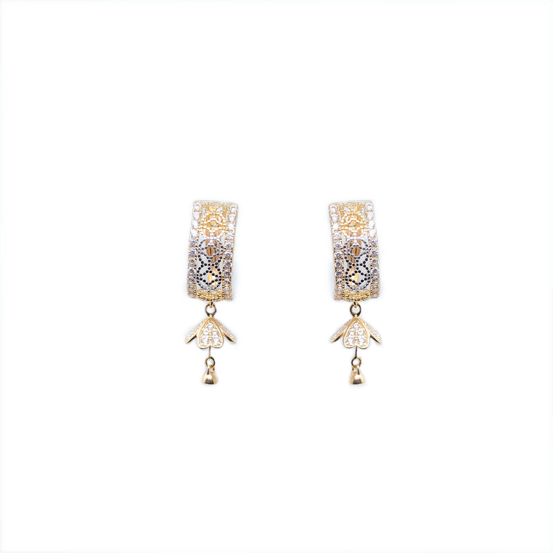 Buy Daily wear gold earrings online India - Earrings for work amd daily use